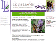 Tablet Screenshot of lagunalavender.com.au